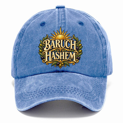 Baruch Hashem Sunlit Letters Everyday Originals Classic Cap – Summer Sky