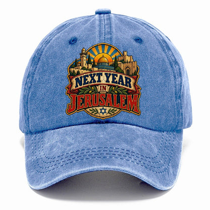 Next Year In Jerusalem Jerusalem Classic Cap – Summer Sky