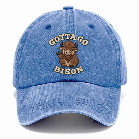 Bison Animal Puns Classic Cap – Summer Sky
