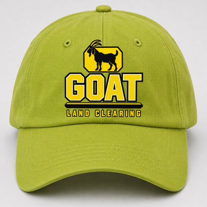 Goat Land Clearing Heavy Duty Baseball Cap – Fluorescent Green