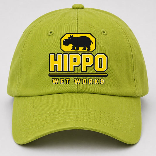 Hippo Wet Works Heavy Duty Baseball Cap – Fluorescent Green