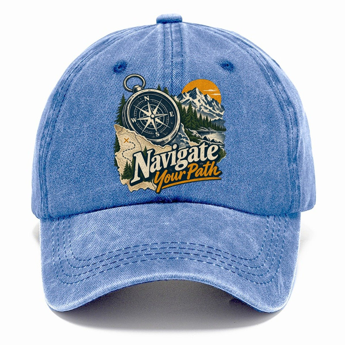 Navigate Your Path Compass Classic Cap – Summer Sky