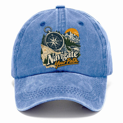Navigate Your Path Compass Classic Cap – Summer Sky