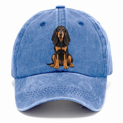 Black And Tan Coonhound Classic Cap – Summer Sky