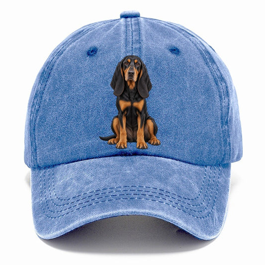 Black And Tan Coonhound Classic Cap – Summer Sky