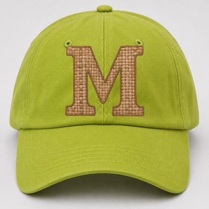 Woven Tweed M Monogram Baseball Cap – Fluorescent Green