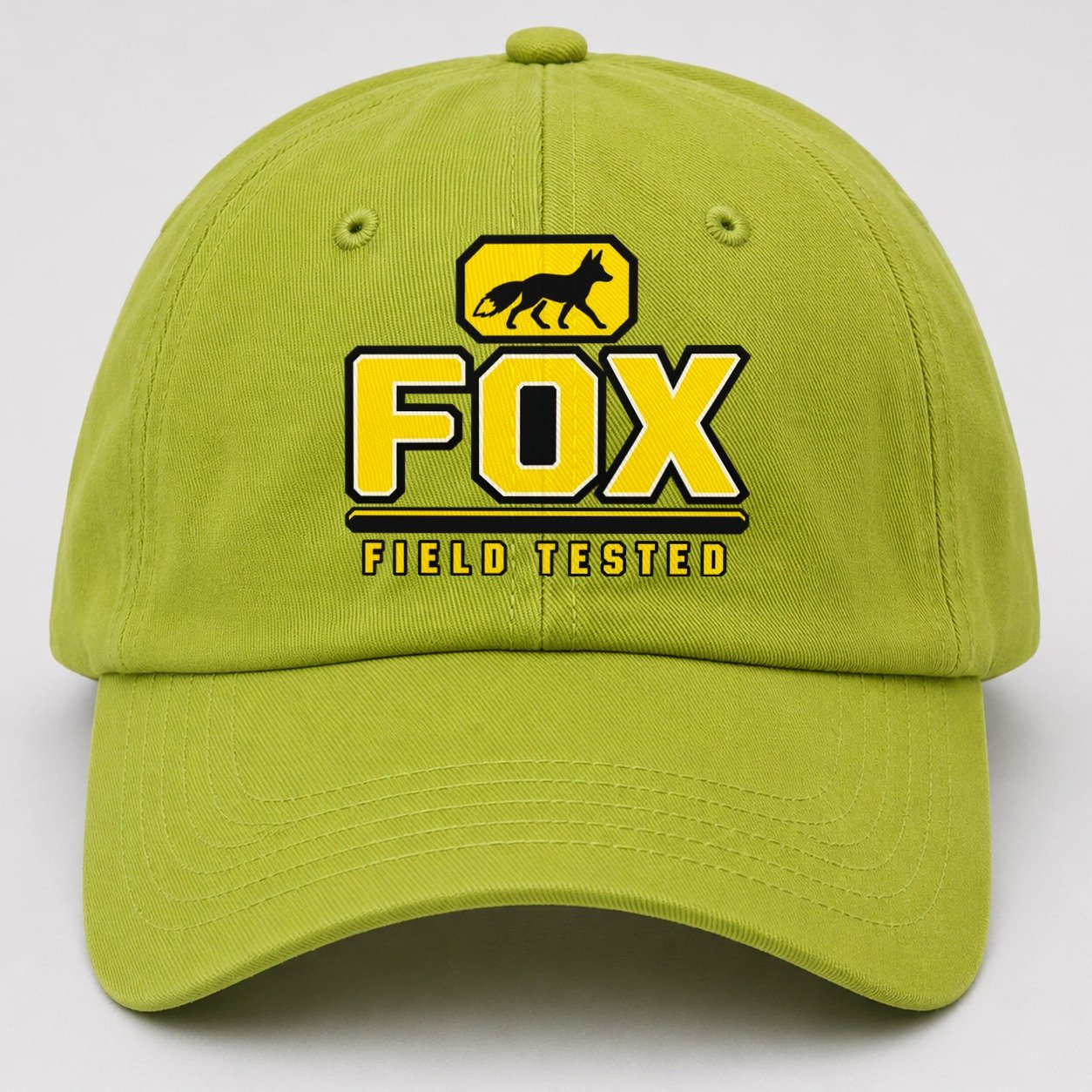 Fox Field Tested Heavy Duty Baseball Cap – Fluorescent Green
