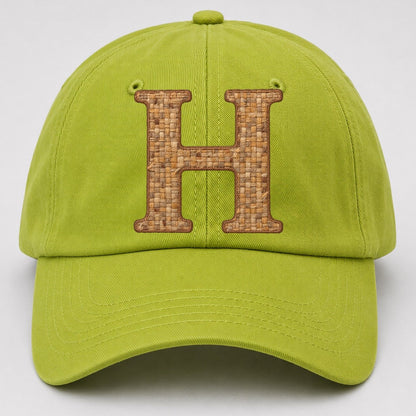 Woven Tweed H Monogram Baseball Cap – Fluorescent Green