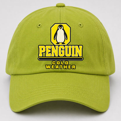 Penguin Cold Weather Heavy Duty Baseball Cap – Fluorescent Green