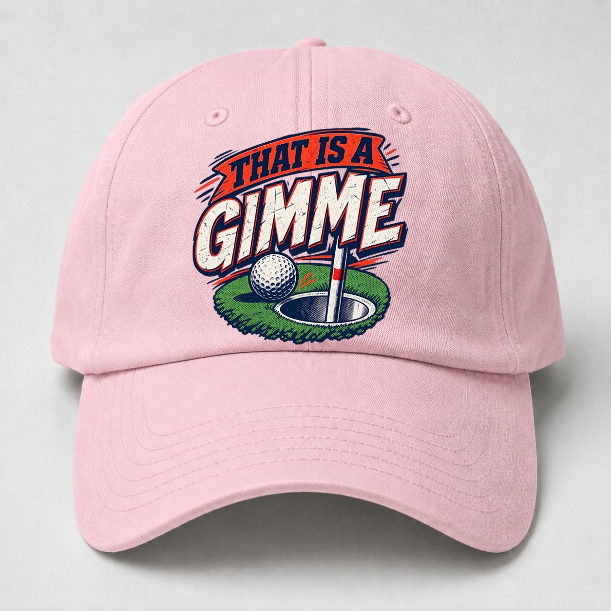 Thats A Gimme Golf Life Baseball Cap – Pink