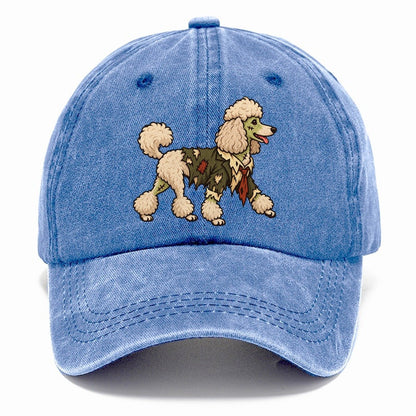 One Poodle In Halloween Costume Zombie With A Torn Collar And A Few Patch Stitches Halloween Dog Parade Classic Cap – Summer Sky