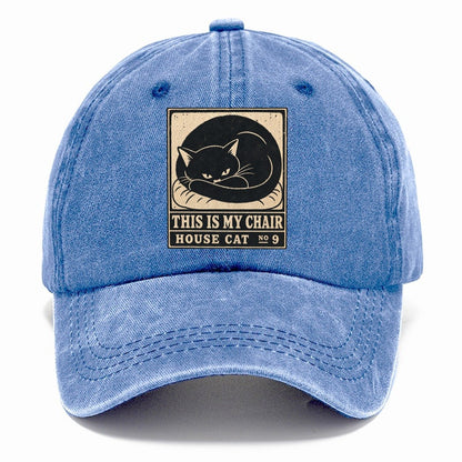 This Is My Chair Neko Says No Classic Cap – Summer Sky