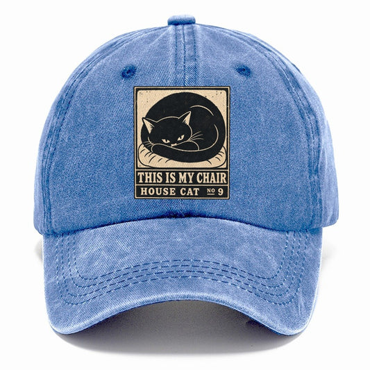 This Is My Chair Neko Says No Classic Cap – Summer Sky