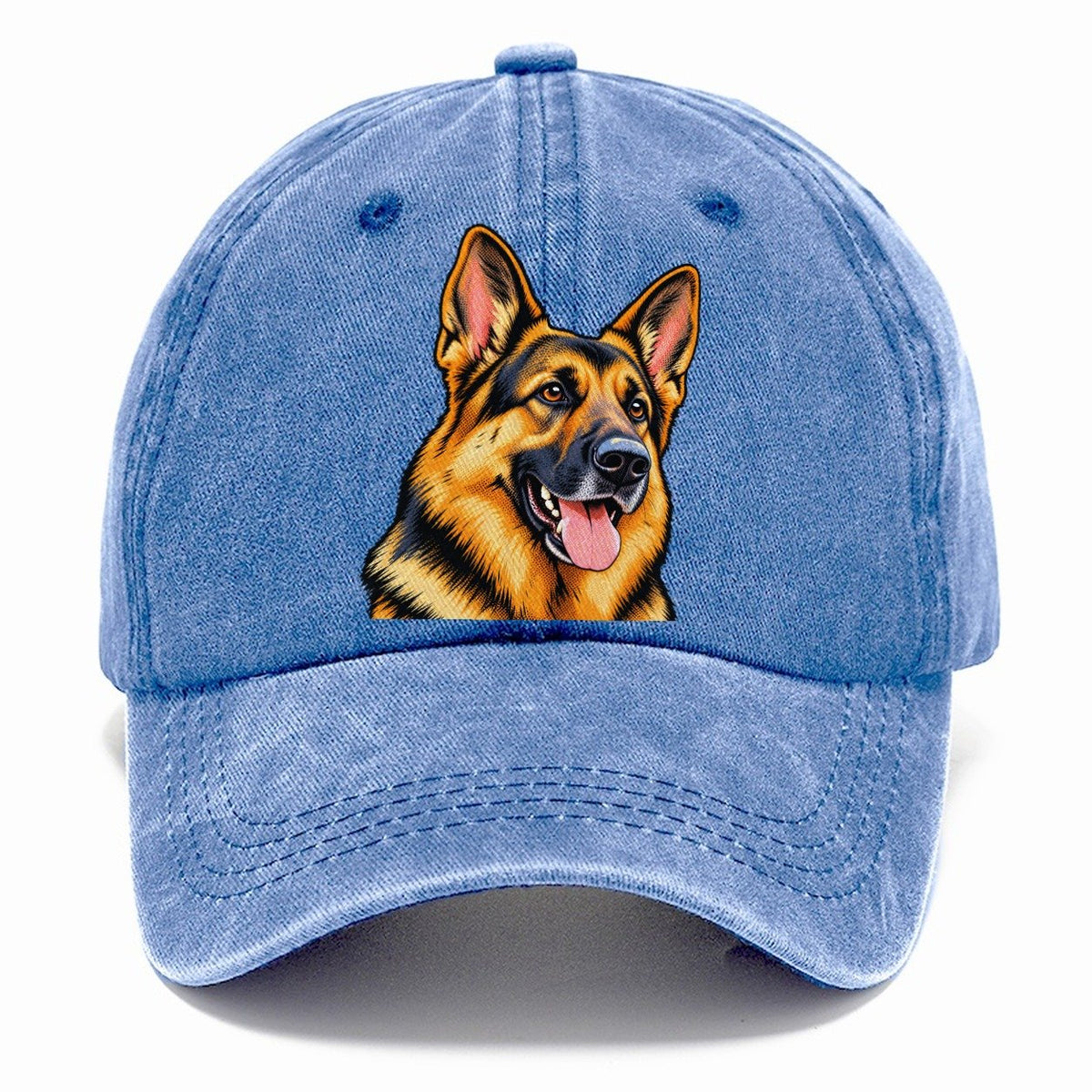 German Shepherd Portrait Classic Cap – Summer Sky