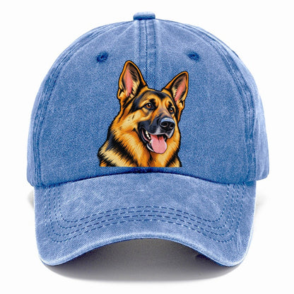 German Shepherd Portrait Classic Cap – Summer Sky