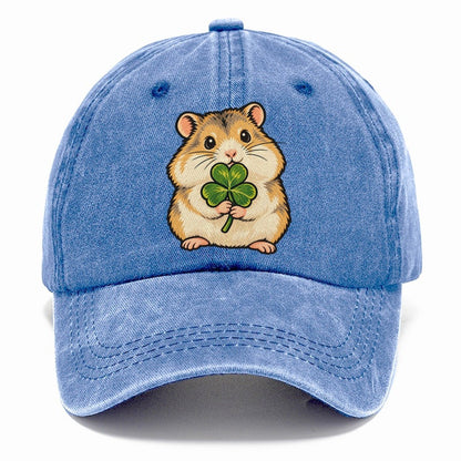 Hamster Clover Hold Small Pet Logos Classic Cap – Summer Sky