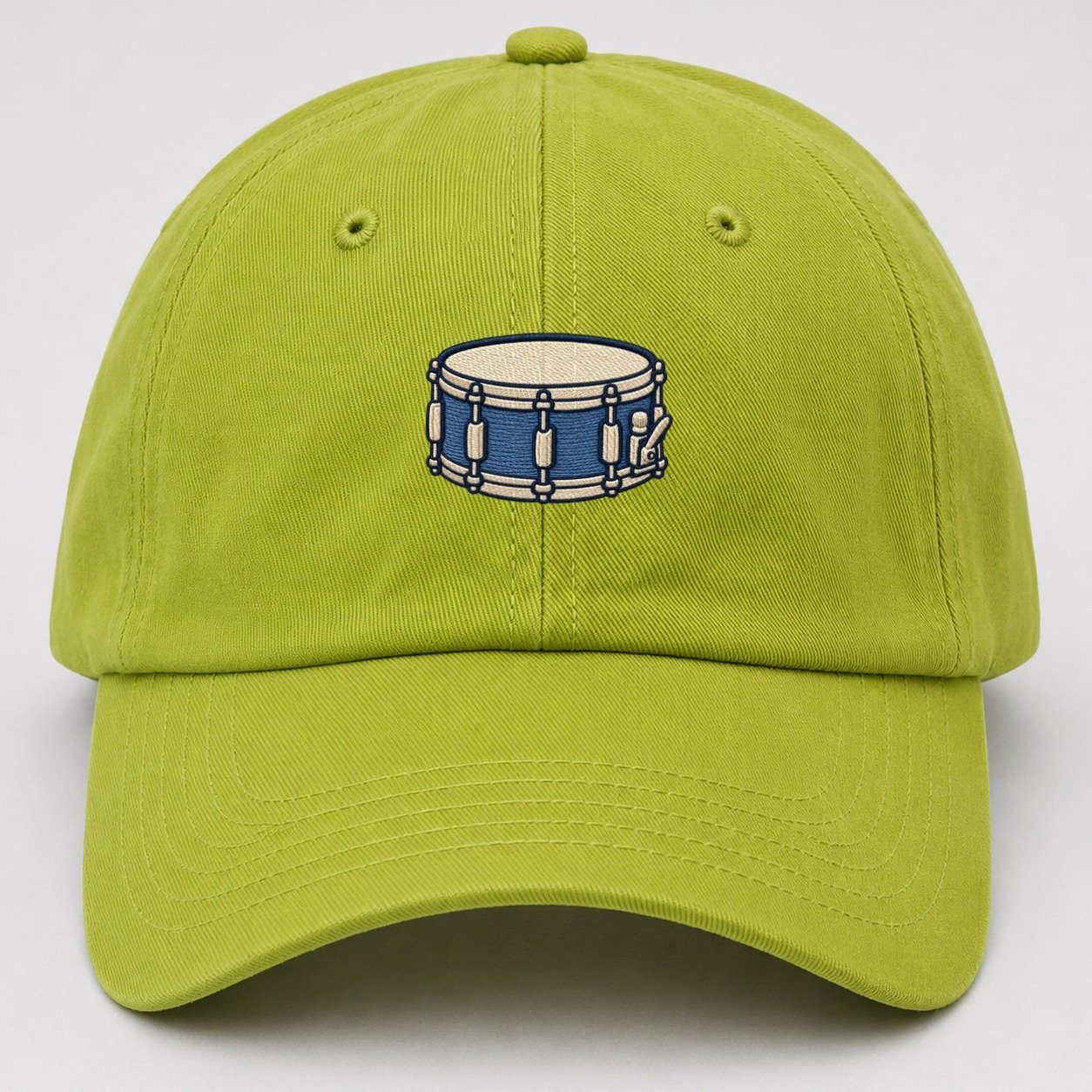 Snare Drum Tiny Solo Marks Baseball Cap – Fluorescent Green