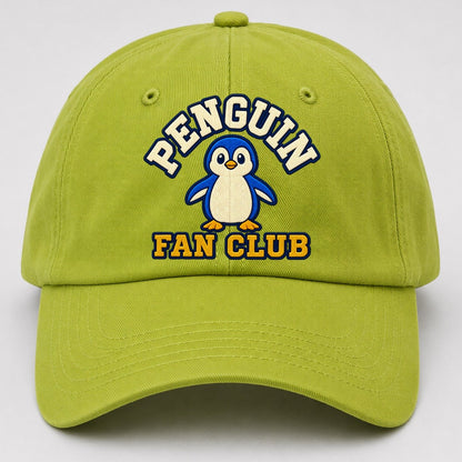 Penguin Fan Club Baseball Cap – Fluorescent Green