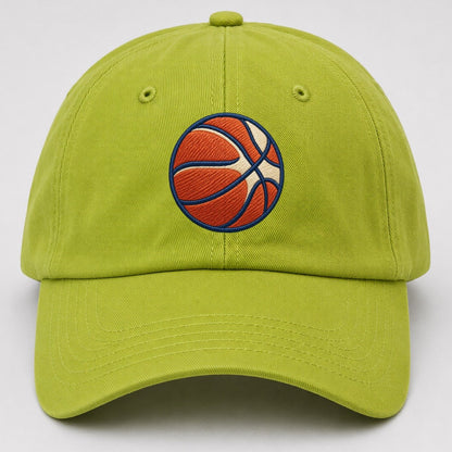 Basketball Tiny Solo Marks Baseball Cap – Fluorescent Green