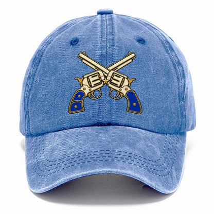 Enamel Crossed Steel We Don't Dial 911 Classic Cap – Summer Sky