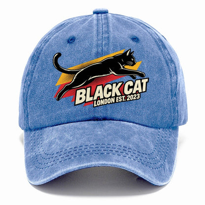 Black Cat London Pop Art Classic Cap – Summer Sky