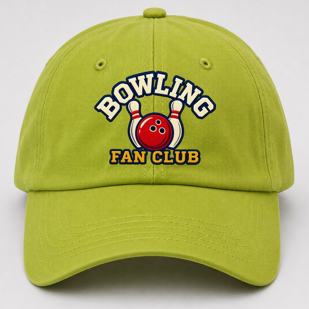 Bowling Fan Club Baseball Cap – Fluorescent Green