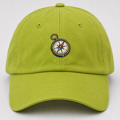 Outdoor Compass Tiny Solo Marks Baseball Cap – Fluorescent Green