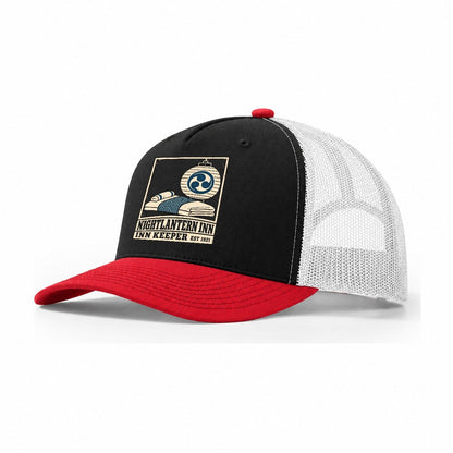 Nightlantern Inn Keeper Noren Trade Co Trucker Hat – Black Red White