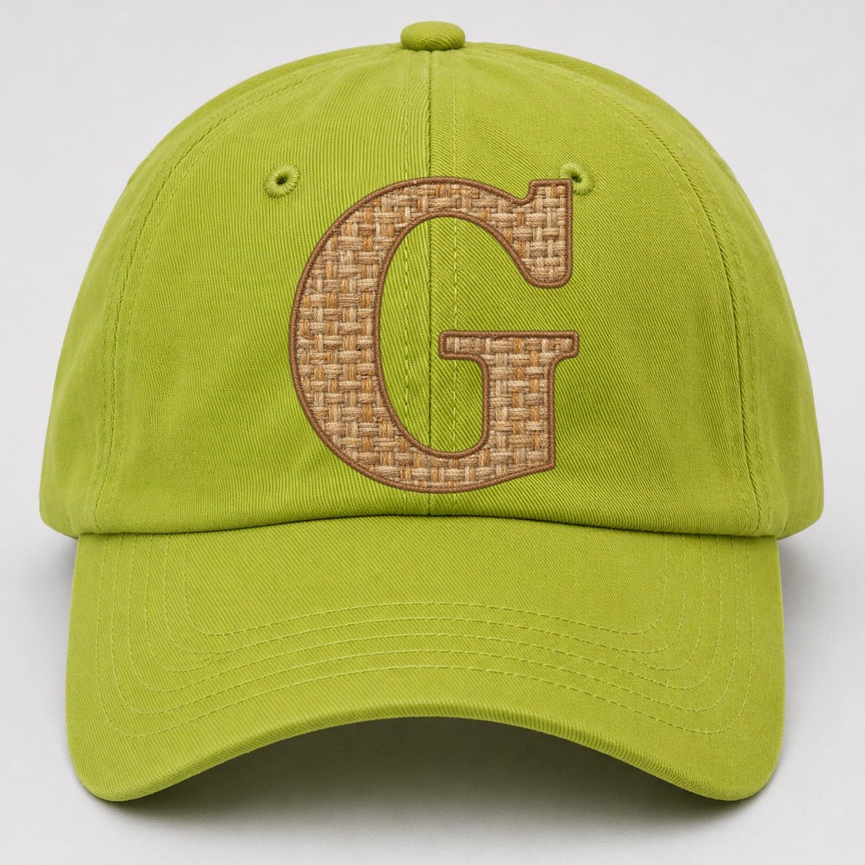 Woven Tweed G Monogram Baseball Cap – Fluorescent Green