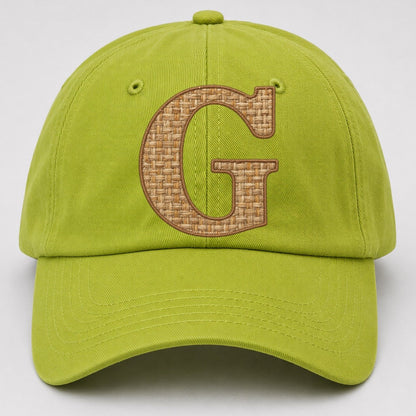 Woven Tweed G Monogram Baseball Cap – Fluorescent Green