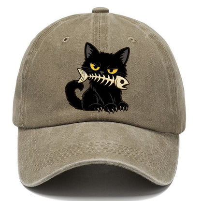 Black Cat Fish Bone Fan Favorites Classic Cap – Warm Sand