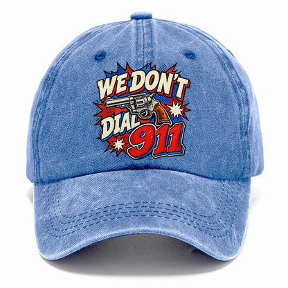 Comic Pop Burst We Don't Dial 911 Classic Cap – Summer Sky