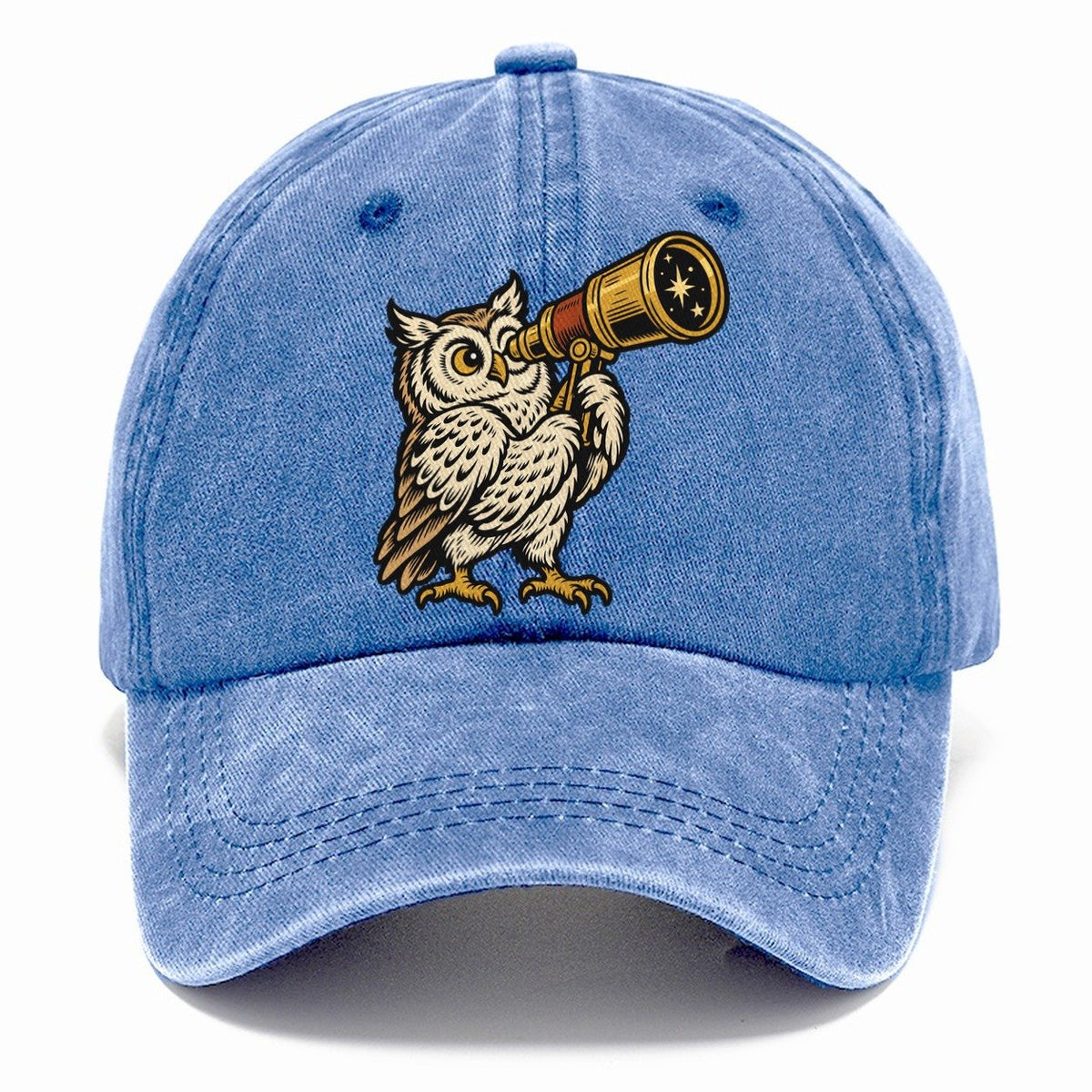 Owl Stargazing Guide Sundown Familiars Classic Cap – Summer Sky