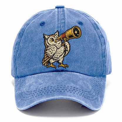 Owl Stargazing Guide Sundown Familiars Classic Cap – Summer Sky