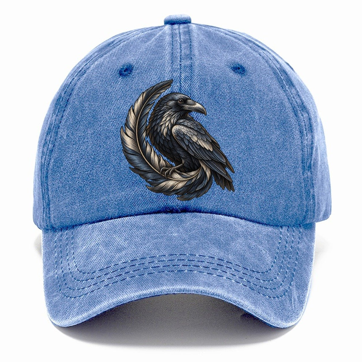 Raven Feather Spiral Everyday Originals Classic Cap – Summer Sky