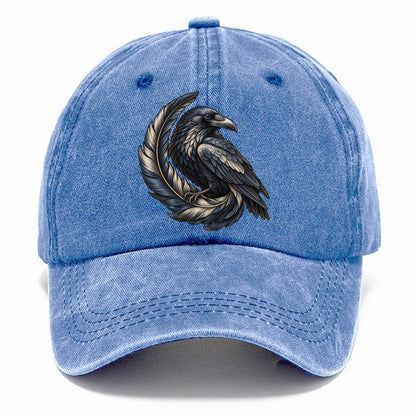 Raven Feather Spiral Everyday Originals Classic Cap – Summer Sky