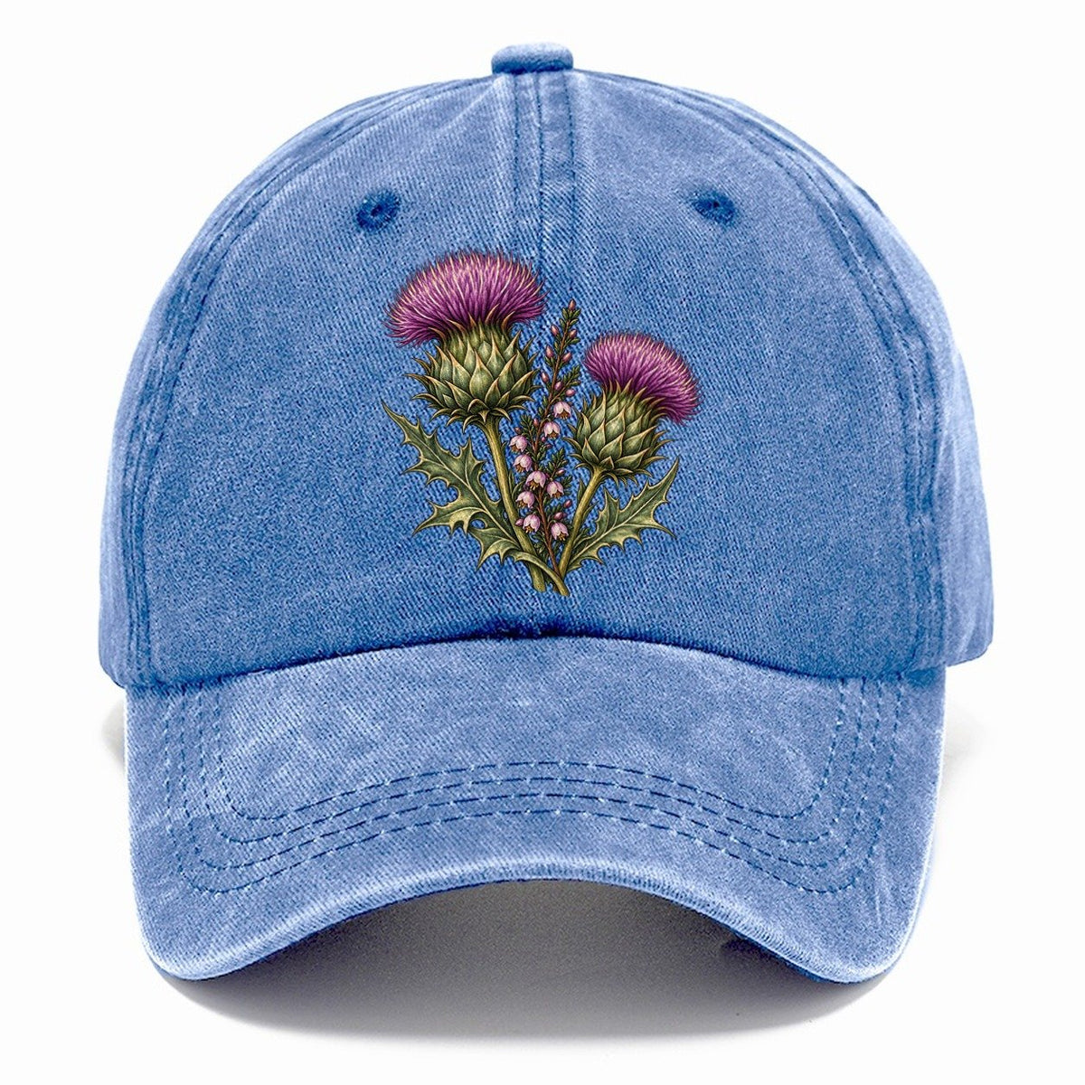 Twin Thistles And Heather Pastimes Companions Classic Cap – Summer Sky