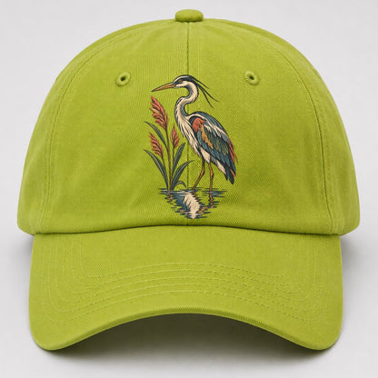Heron Reed Mirror Gentle Wild Baseball Cap – Fluorescent Green