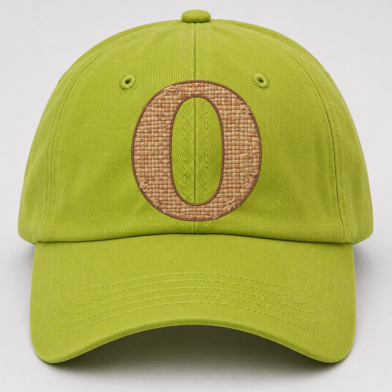 Woven Tweed O Monogram Baseball Cap – Fluorescent Green