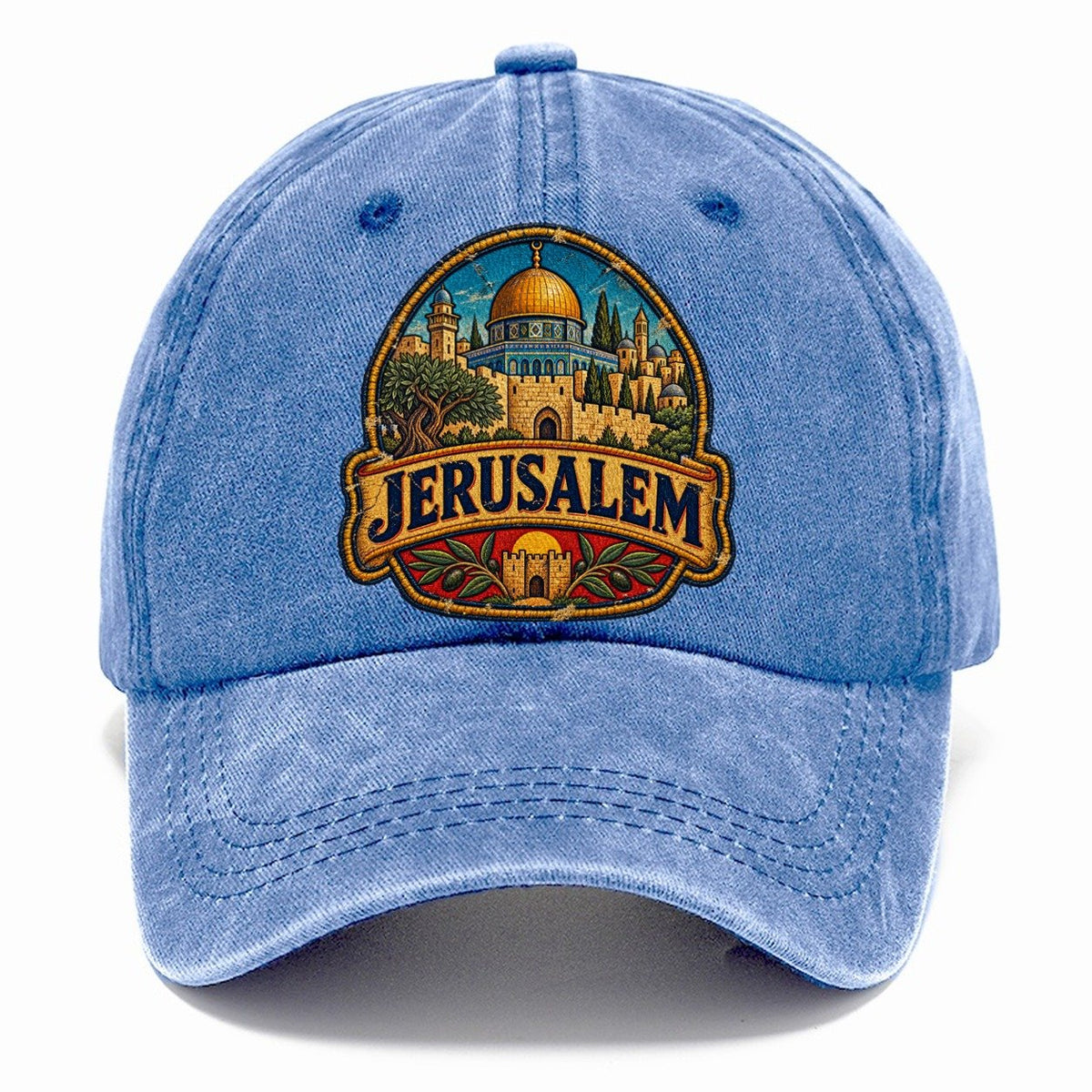 Jerusalem Travel Patch Jerusalem Classic Cap – Summer Sky