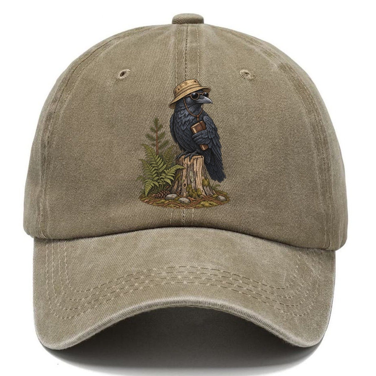 Crow Field Notes Slow Camp Club Classic Cap – Warm Sand