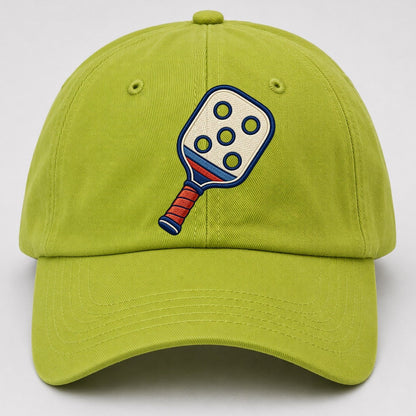 Pickleball Paddle Tiny Solo Marks Baseball Cap – Fluorescent Green