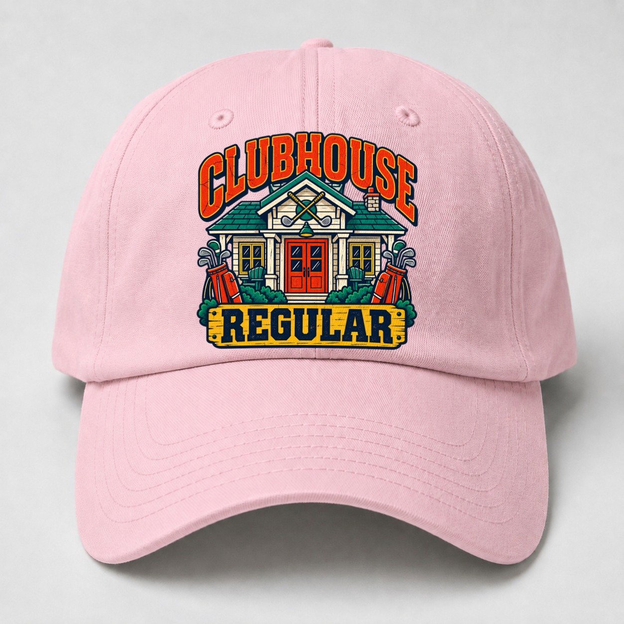 Clubhouse Regular Golf Life Baseball Cap – Pink