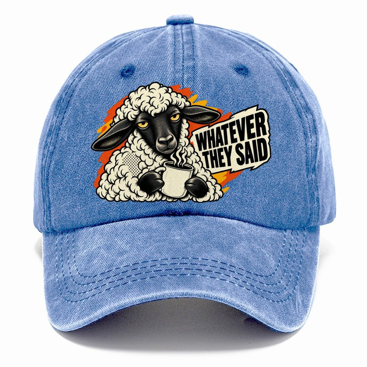 Whatever They Said Sheep Classic Cap – Summer Sky