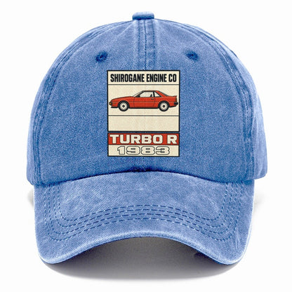 Shirogane Turbo R Showa Speed Plates Classic Cap – Summer Sky