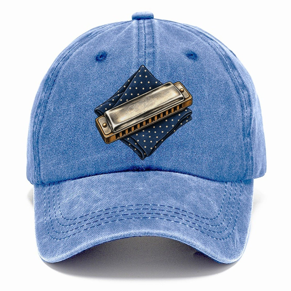 Harmonica Indigo Fold Pastimes Companions Classic Cap – Summer Sky
