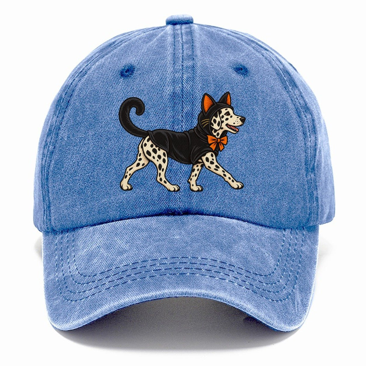 One Dalmatian In Halloween Costume Black Cat Costume With Felt Ears And A Long Curled Tail Halloween Dog Parade Classic Cap – Summer Sky