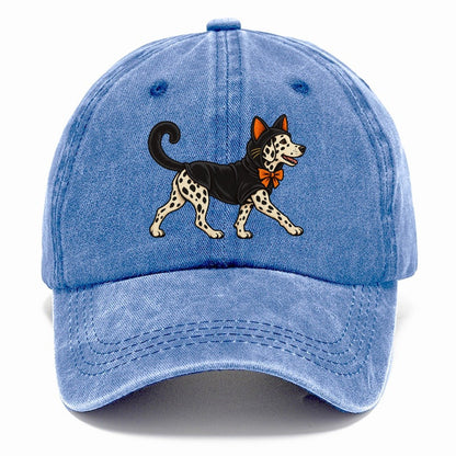 One Dalmatian In Halloween Costume Black Cat Costume With Felt Ears And A Long Curled Tail Halloween Dog Parade Classic Cap – Summer Sky