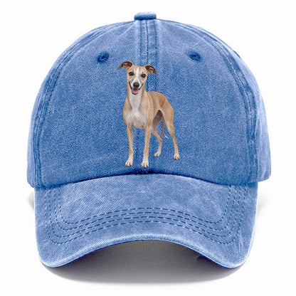 Whippet Standing Top Breeds Classic Cap – Summer Sky