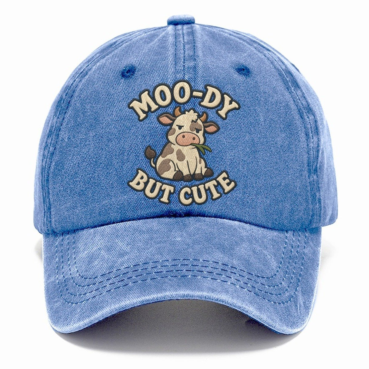 Cow Animal Puns Classic Cap – Summer Sky